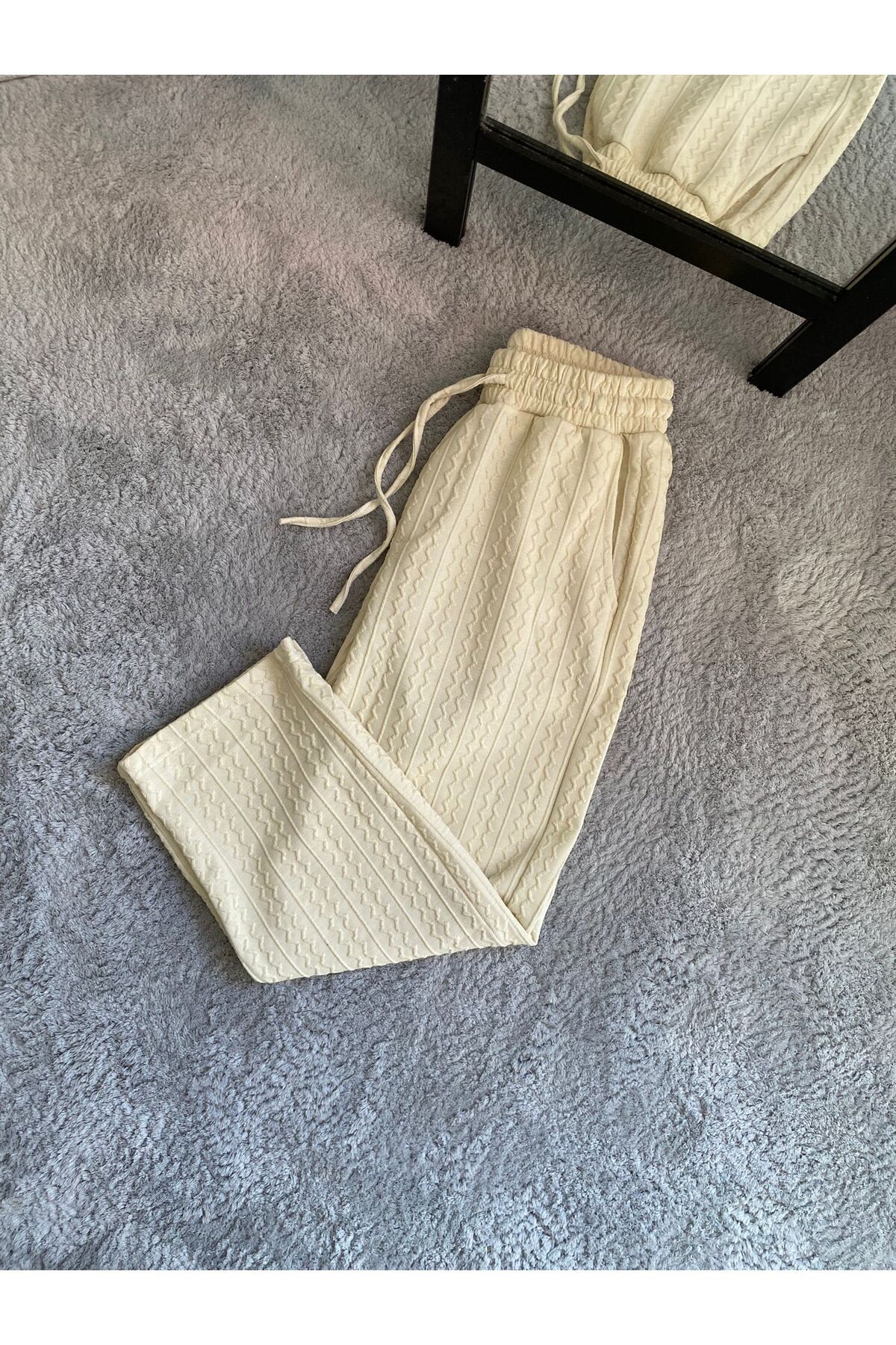 MODA KENDİNDEN DESENLİ BAGGY PANTOLON