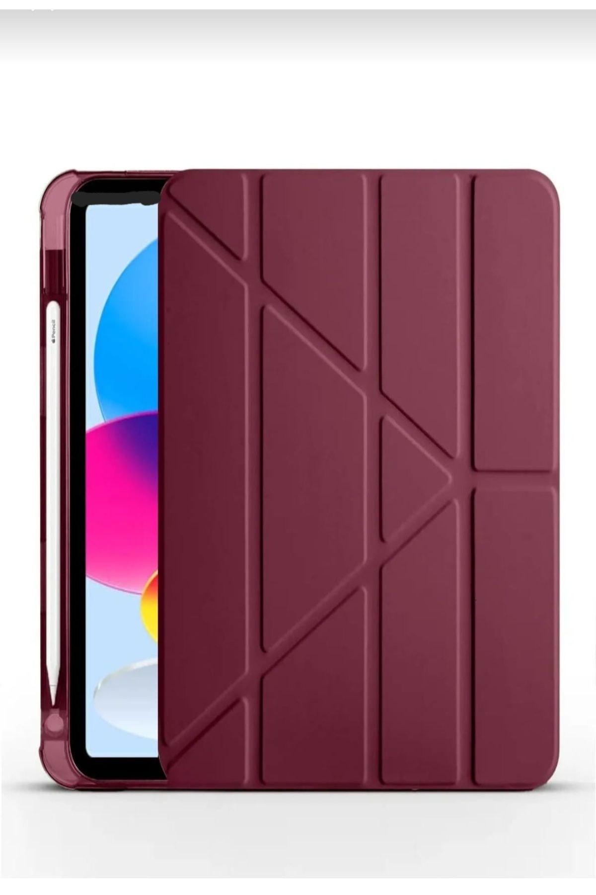 Fogy Mi Pad 7/7 Pro 11,2 Inç Uyumlu Kılıf Üçgen Tri Folding Kalem Bölmeli Standlı Kılıfıi
