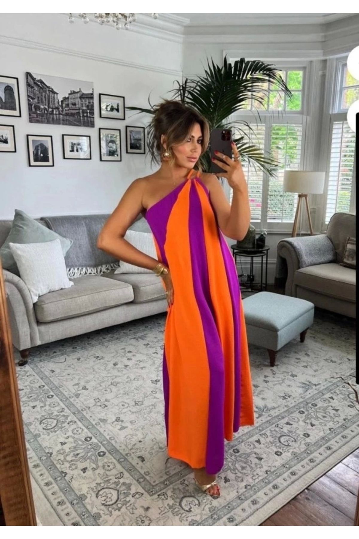 Butik ÇİFT RENKLİ ELBİSE