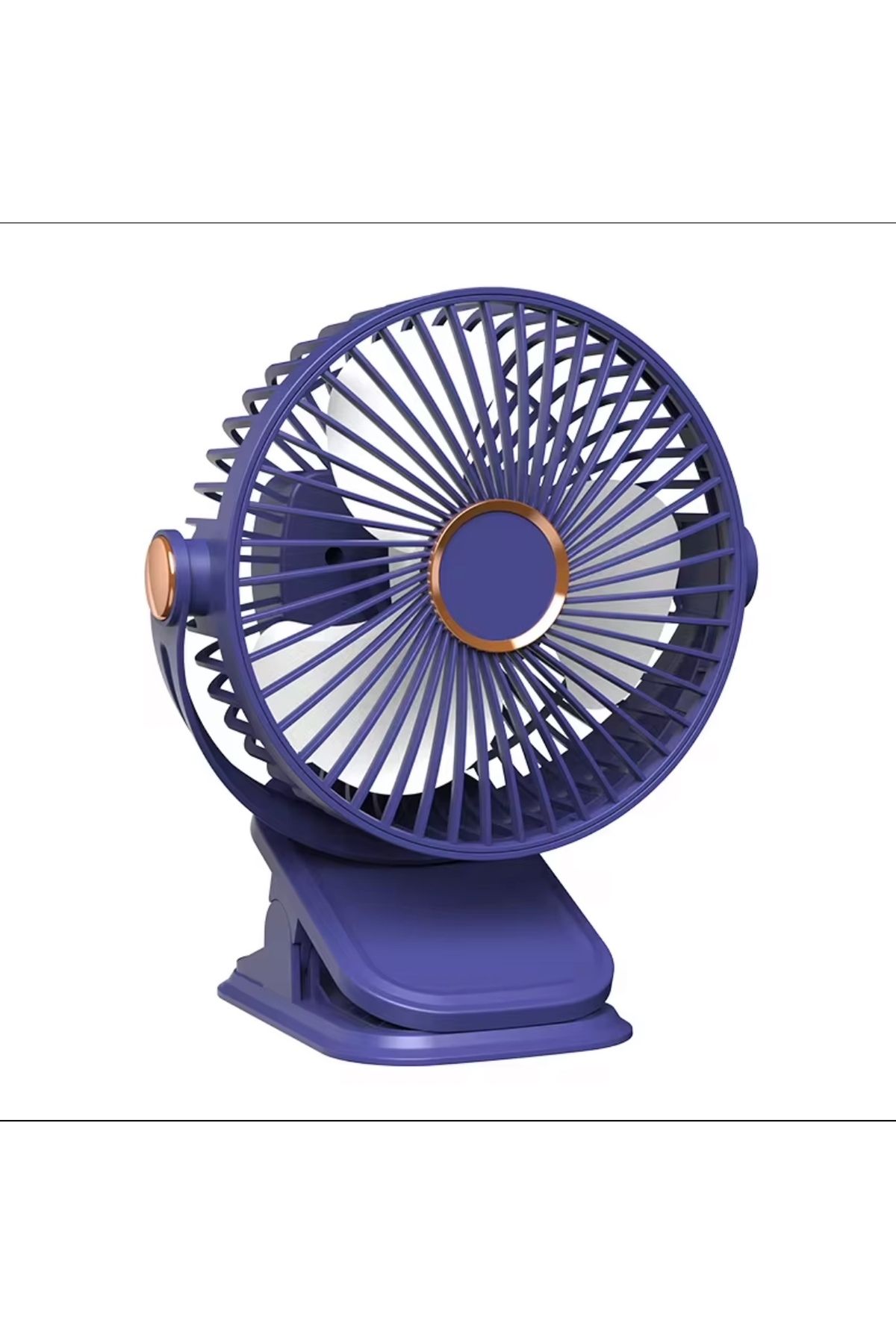 ROSEPREMİUM Yüksek Performanslı Pratik Taşınabilir Şarjlı Işıklı 5 Kademeli Masaüstü Fan Laciver VNT-02
