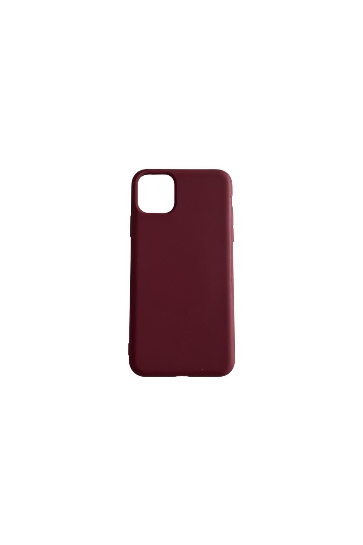OCTBJX Bordo Iphone 11 Pro Max Uyumlu Lansman Kılıf