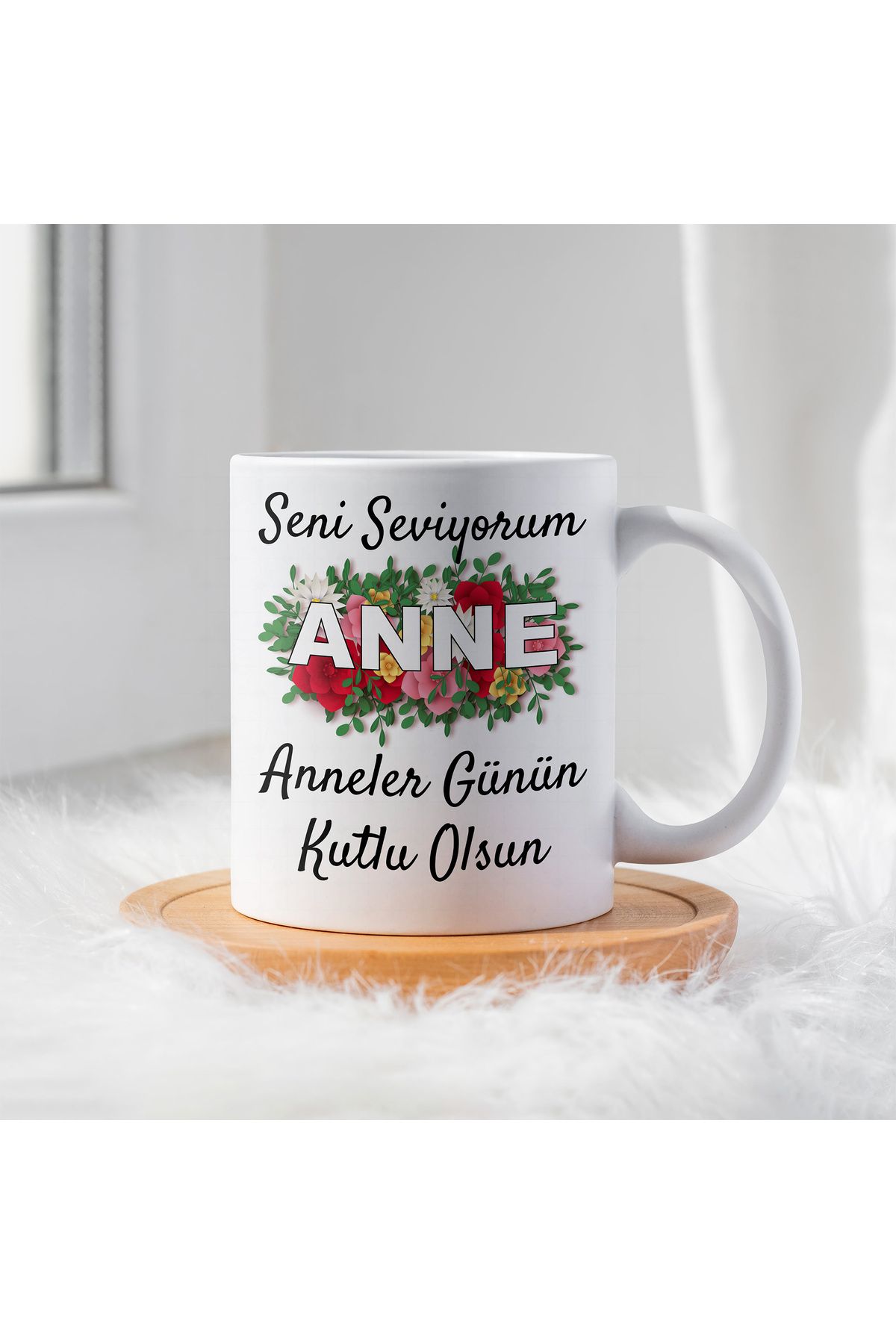 By Gift Anneler Günü İçin Kişiye Özel Porselen Kupa Bardak - BY-KP-0000253