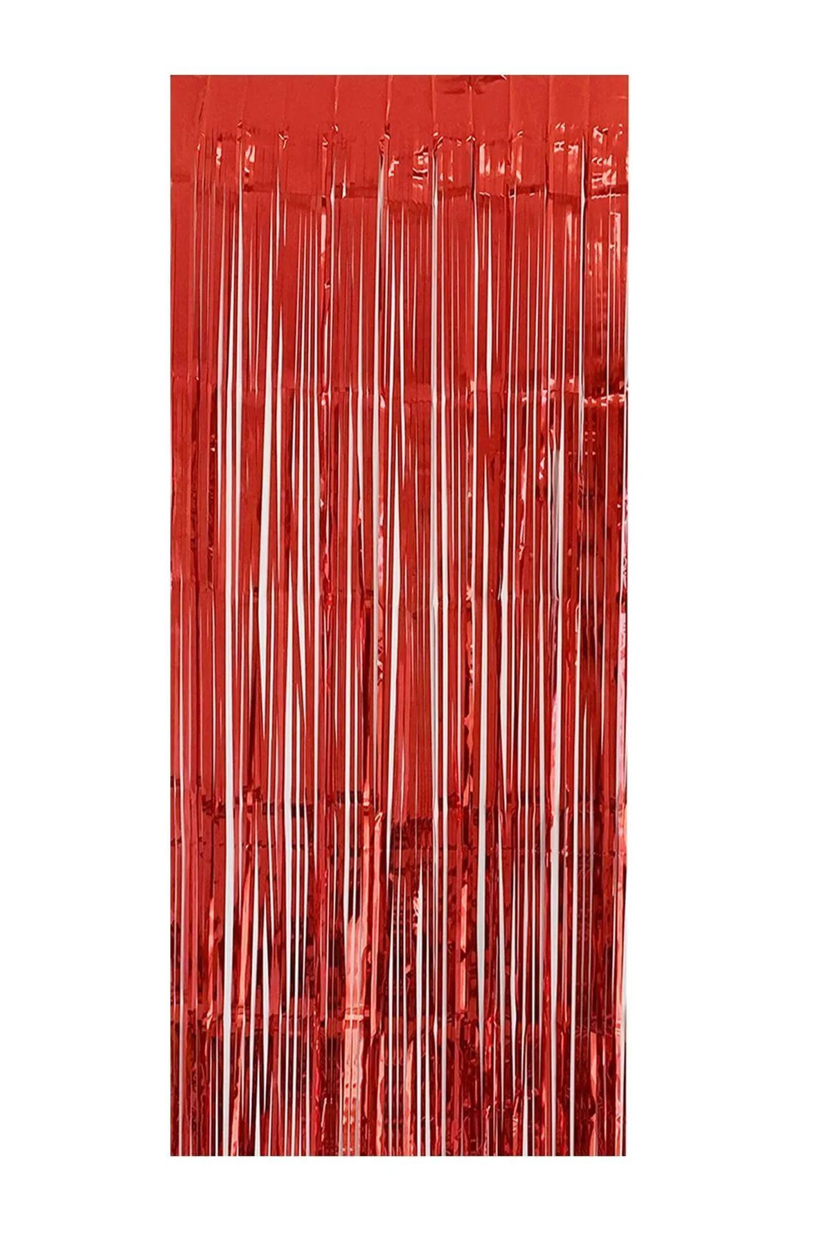 partyrüyası Metalize Arka Fon Gümüş Duvar Püskülü Doğum Günü Süslemesi Silver 90x200cm