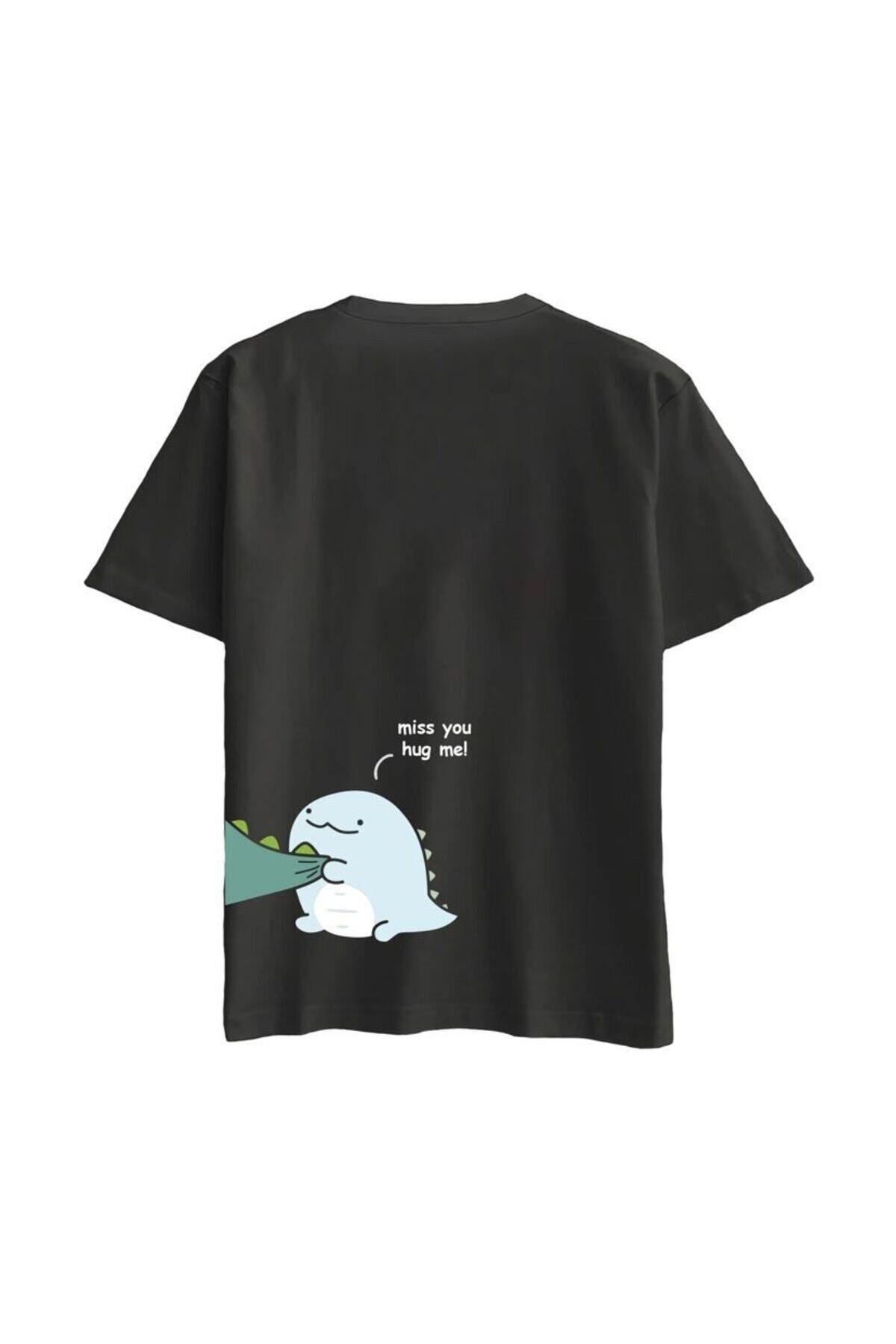 Pisa Art - DİNO Baskılı Yeni Sezon Unisex Oversize T-shirt