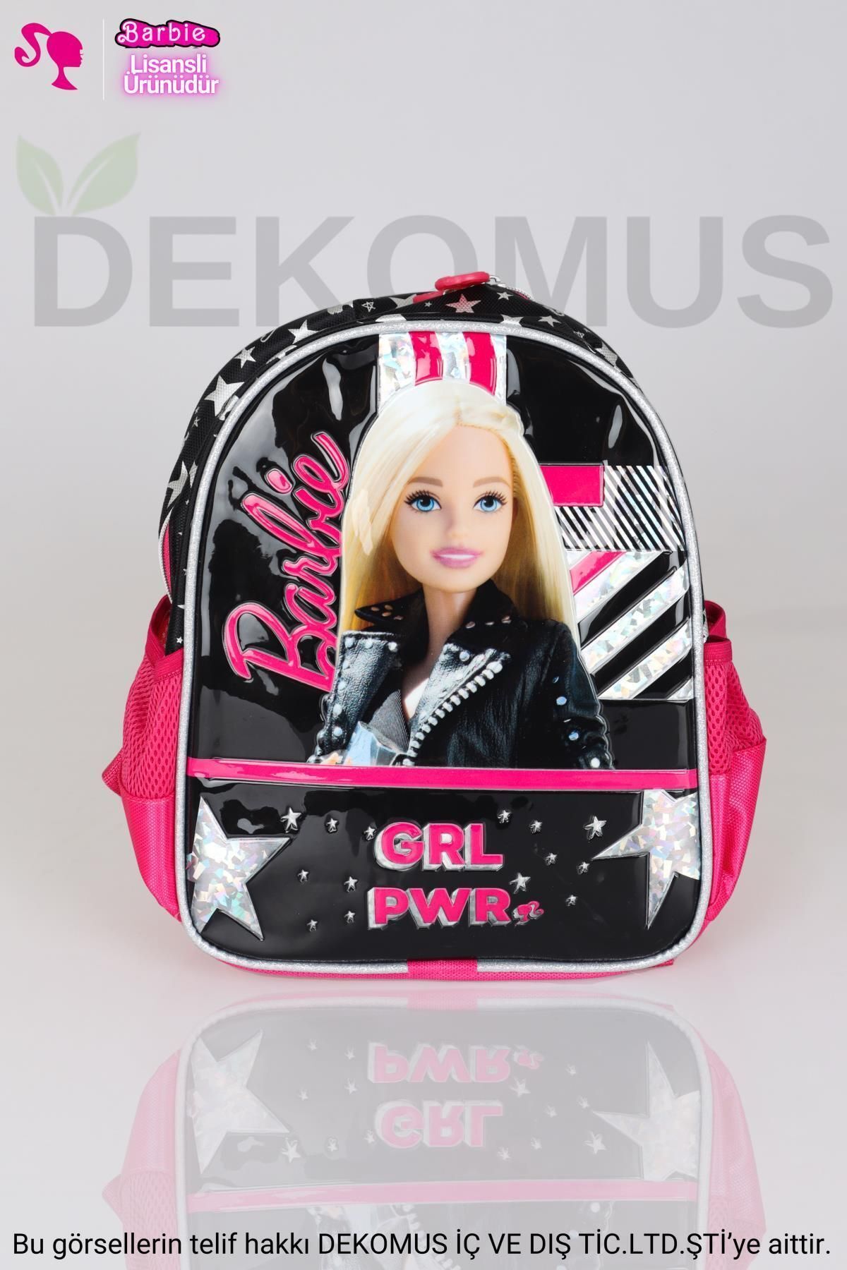 Barbie Dekomus Ile Tek Bölmeli Küçük Boy 32 Cm Gırl Power Koleksiyonu Anaokul Çantası