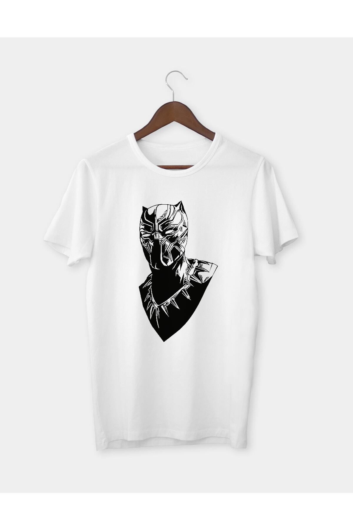 Pisa Art Black Panther Baskılı T-shirt Tişört
