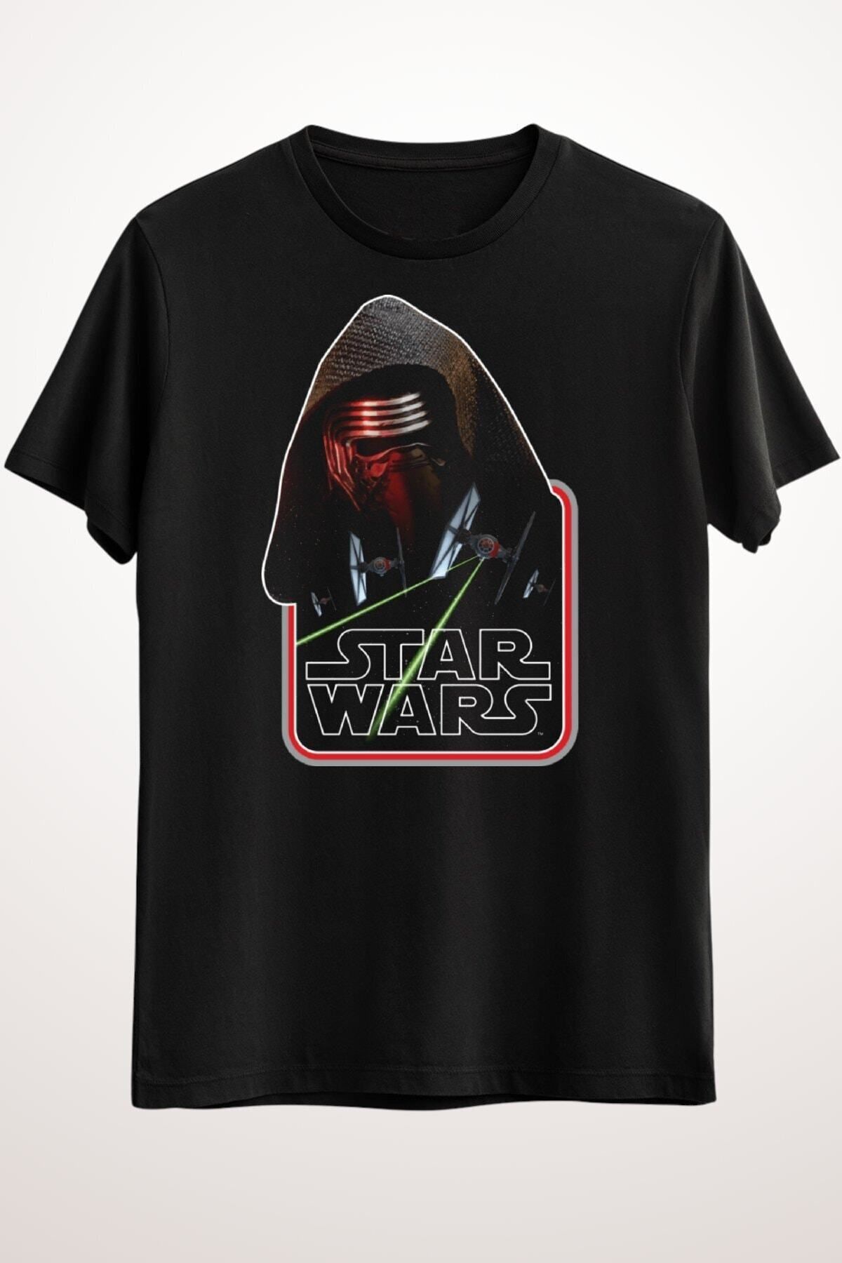 Pisa Art Unisex Siyah Tişört Kylo Ren Strikes
