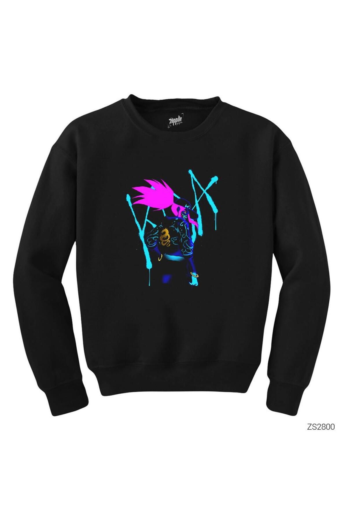 Pisa Art LoL Kda Siyah Sweatshirt