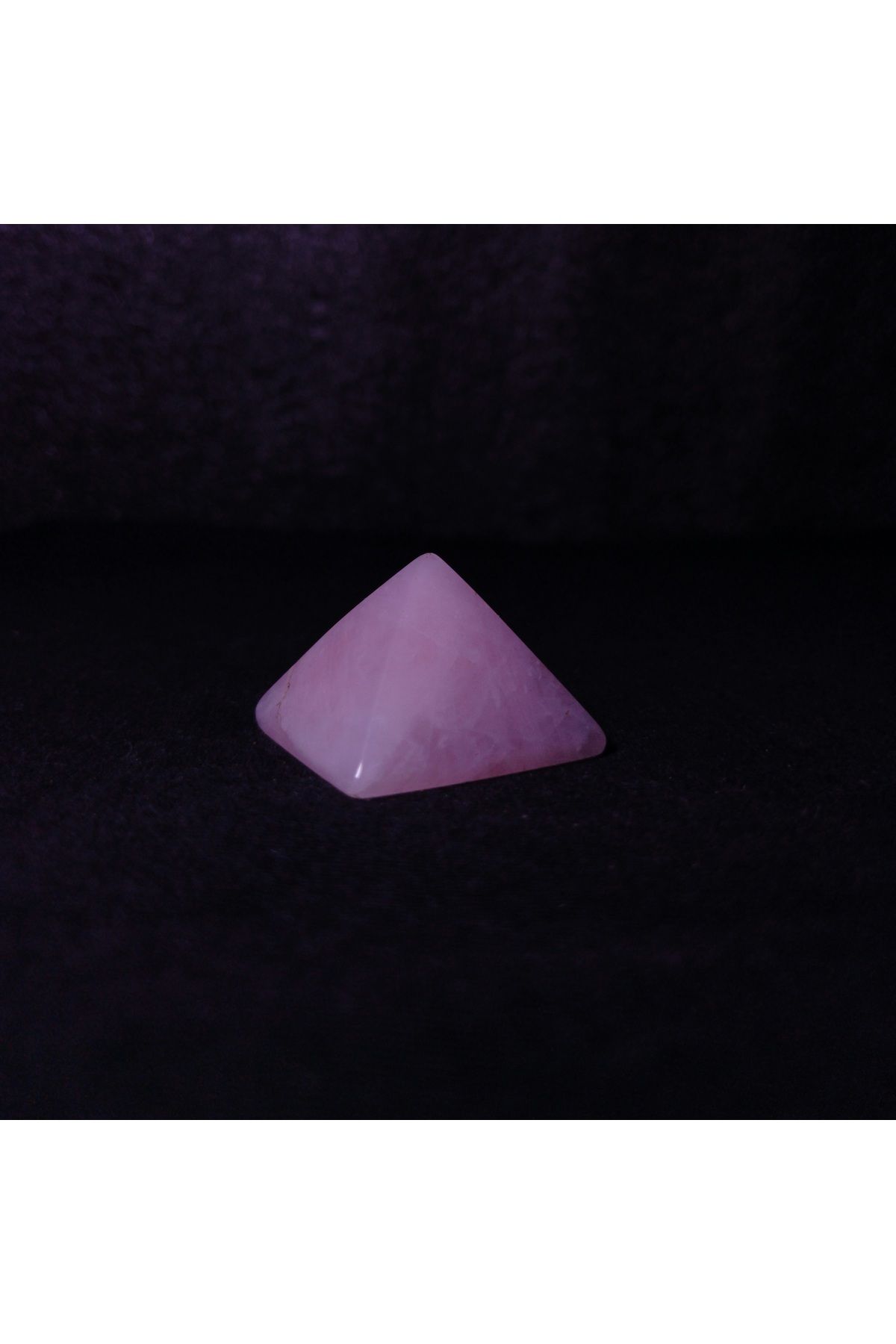 Amethyst Pembe Kuvars Piramit Doğal Taş