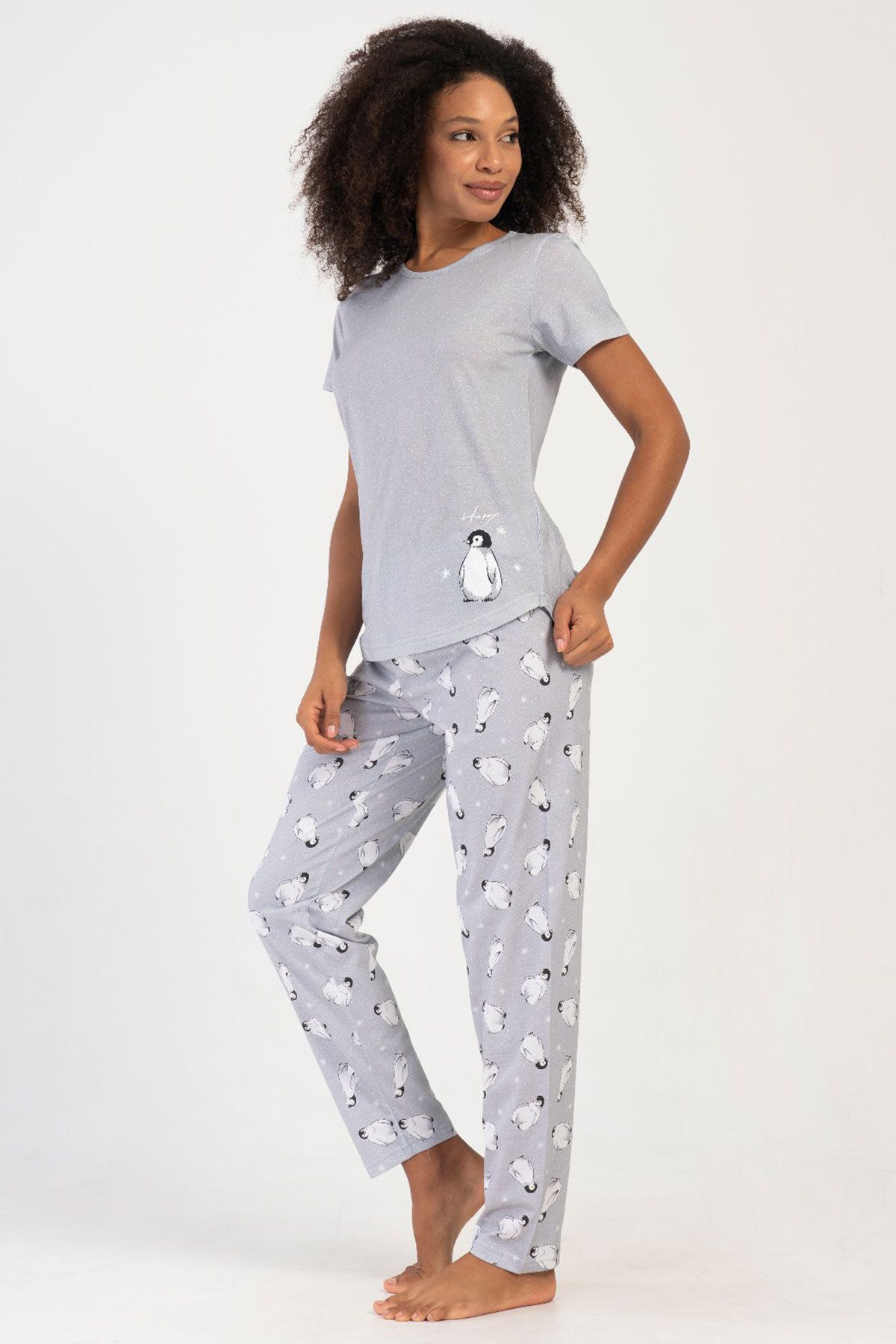 VİENETTA Pamuklu Kadın Kısa Kol Pijama Takım , 405150