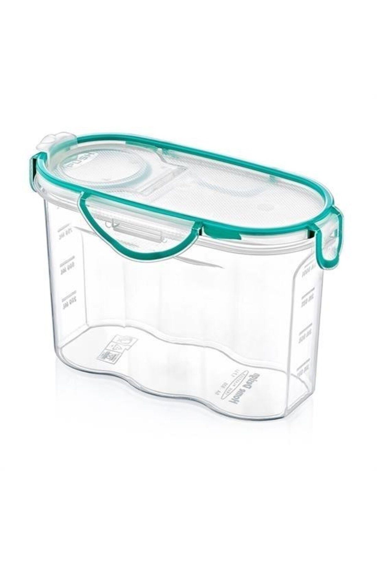 KfksStore Kilitli Kapaklı Contalı Hava,Su Sıvı Geçirmez 1,2 Litre Erzak Saklama Kabı-SA580