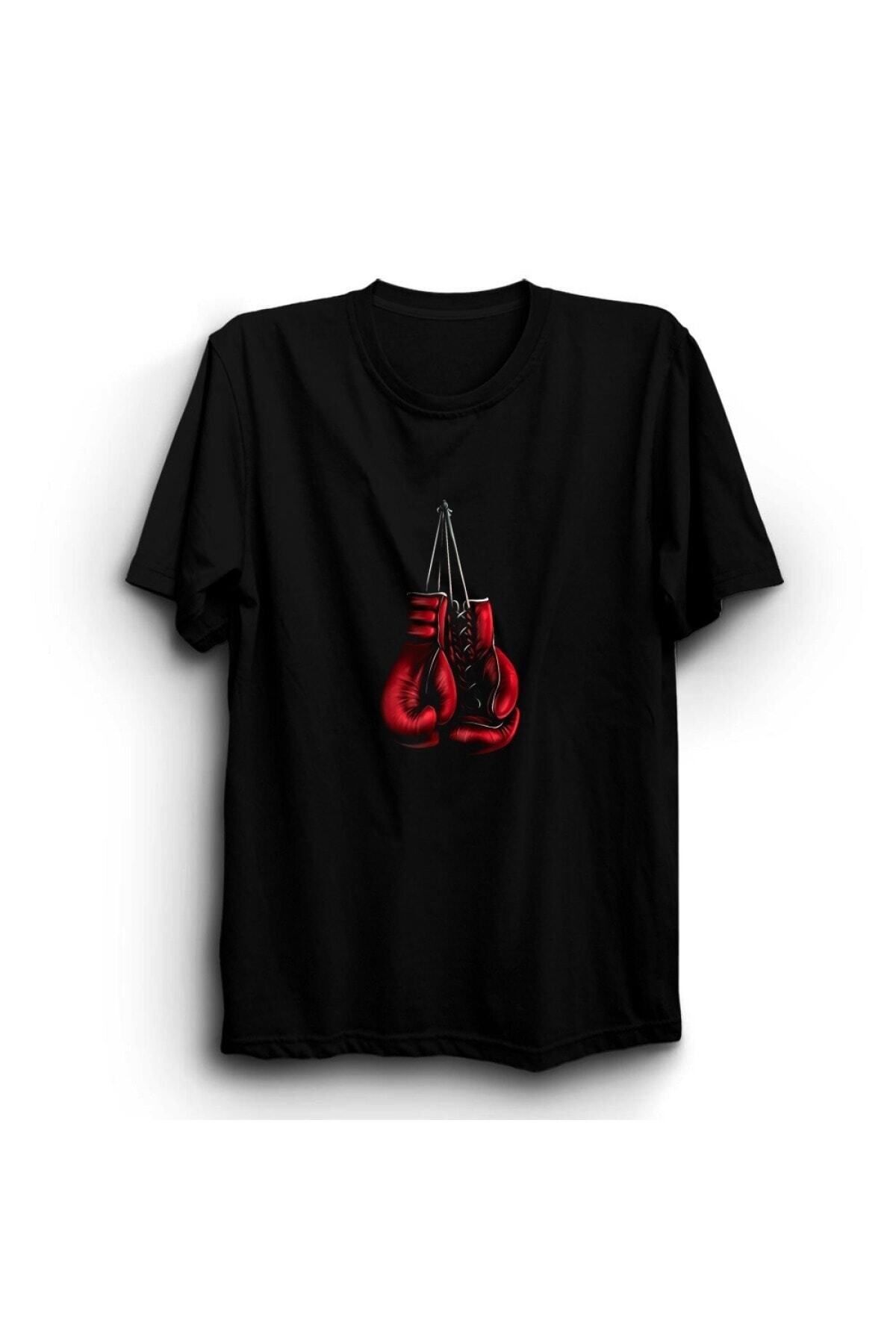 Pisa Art Asılan Boks Eldiveni Baskılı T-shirt