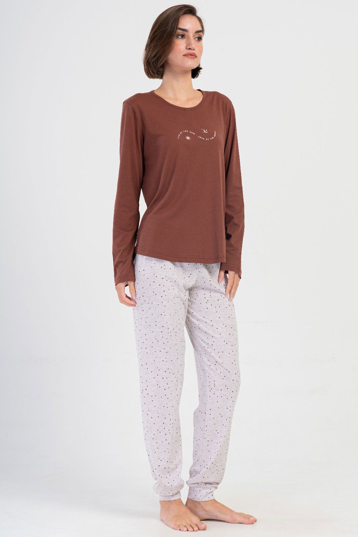 VİENETTA Kadın Uzun Kol Pijama Takım , 403224