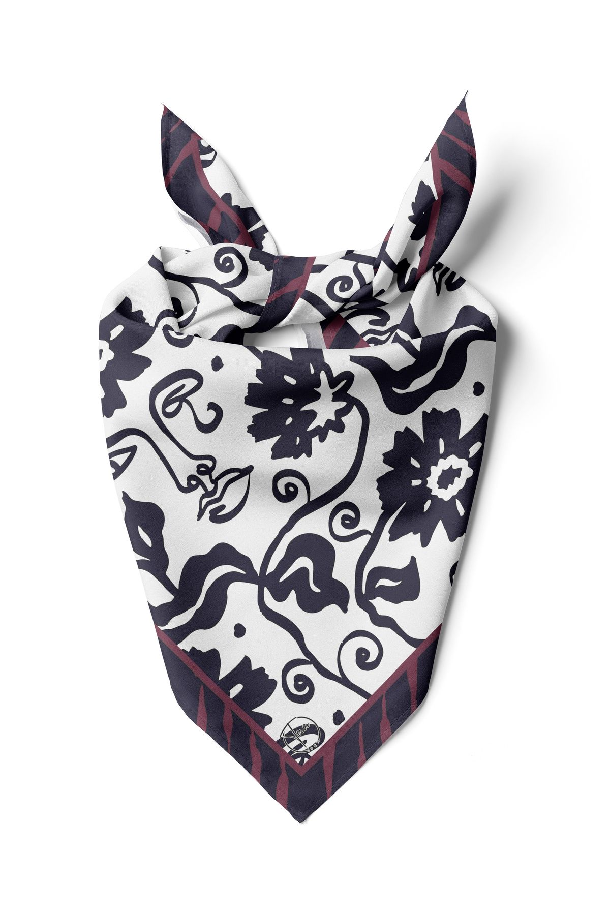 TUA ÇİÇEK YÜZLÜ Desen Bandana/Fular