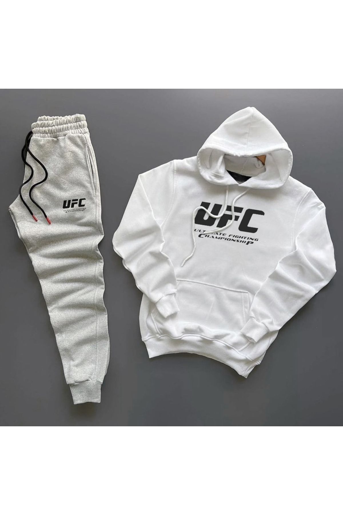Pisa Art UFC Kanguru Sweatshirt Hoodie + Eşofman Kombin