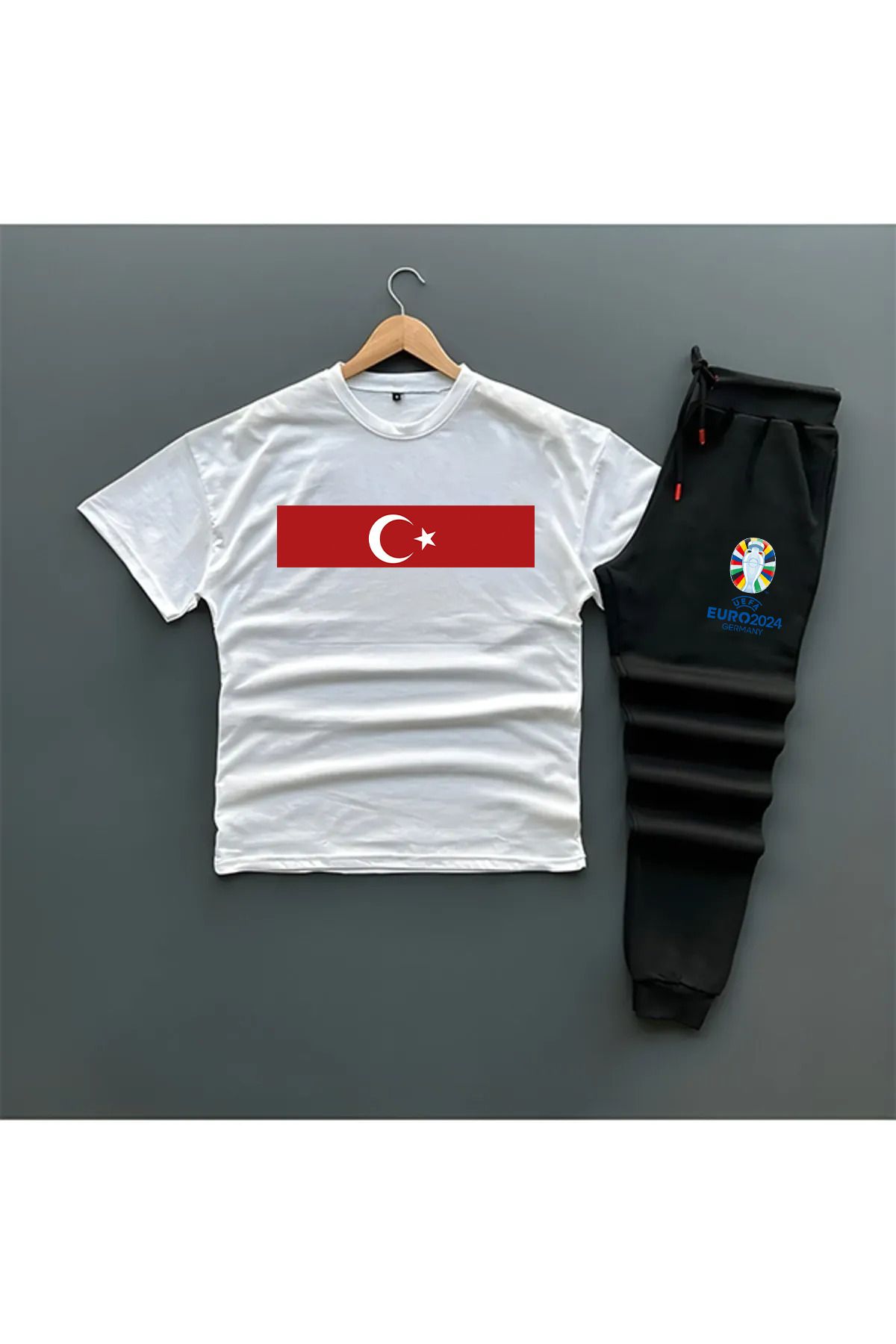 Pisa Art Milli Takım Euro 2024 Almanya Özel Tasarım Eşofman Altı-tshirt Kombini