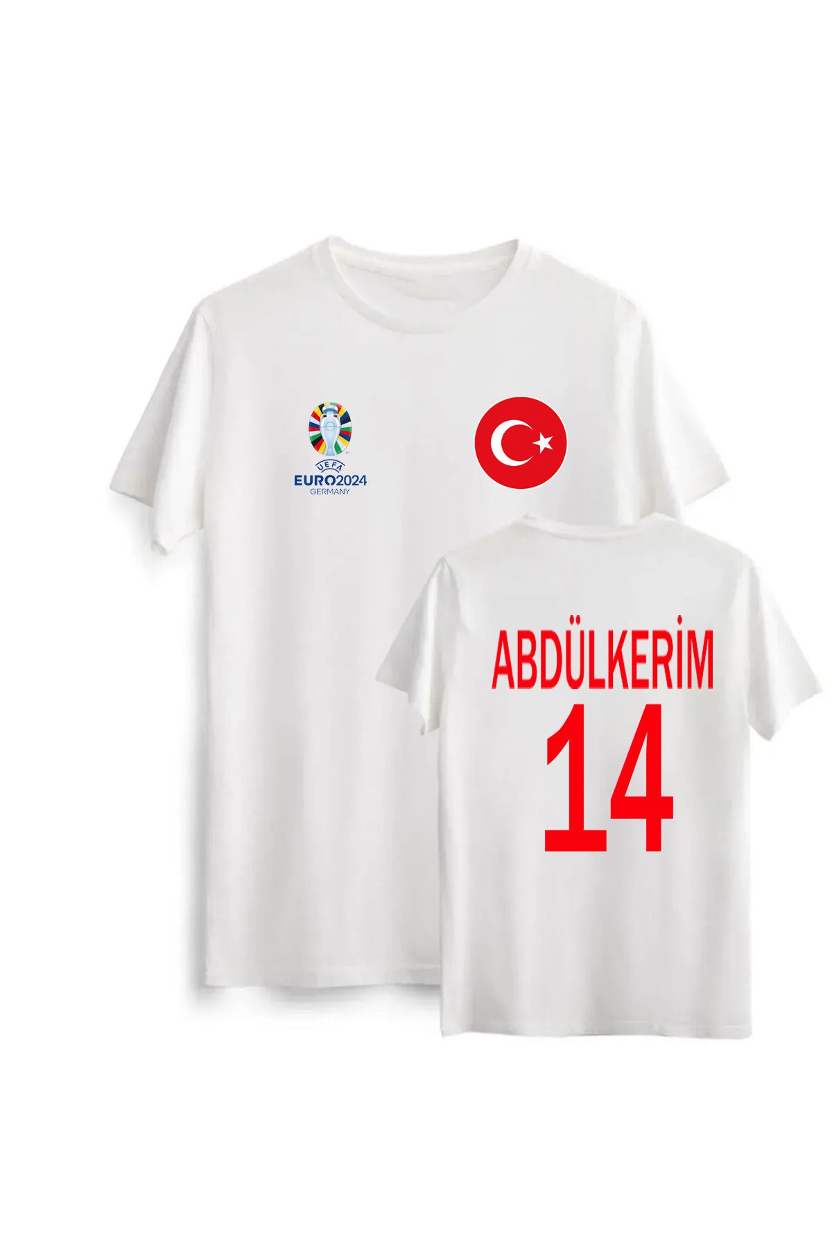 Pisa Art Türkiye Futbol Milli Takım Abdülkerim Bardakçı Euro 2024 Tasarımlı T-Shirt