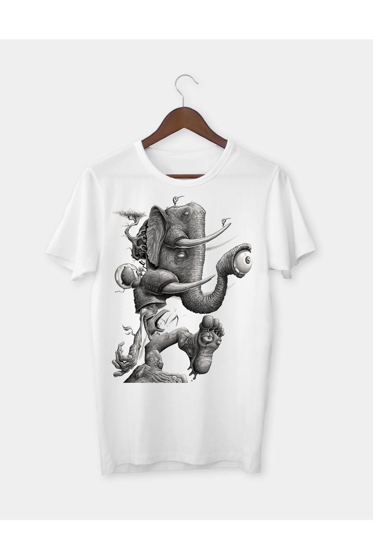 Pisa Art Fil Baskılı T-shirt Tişört
