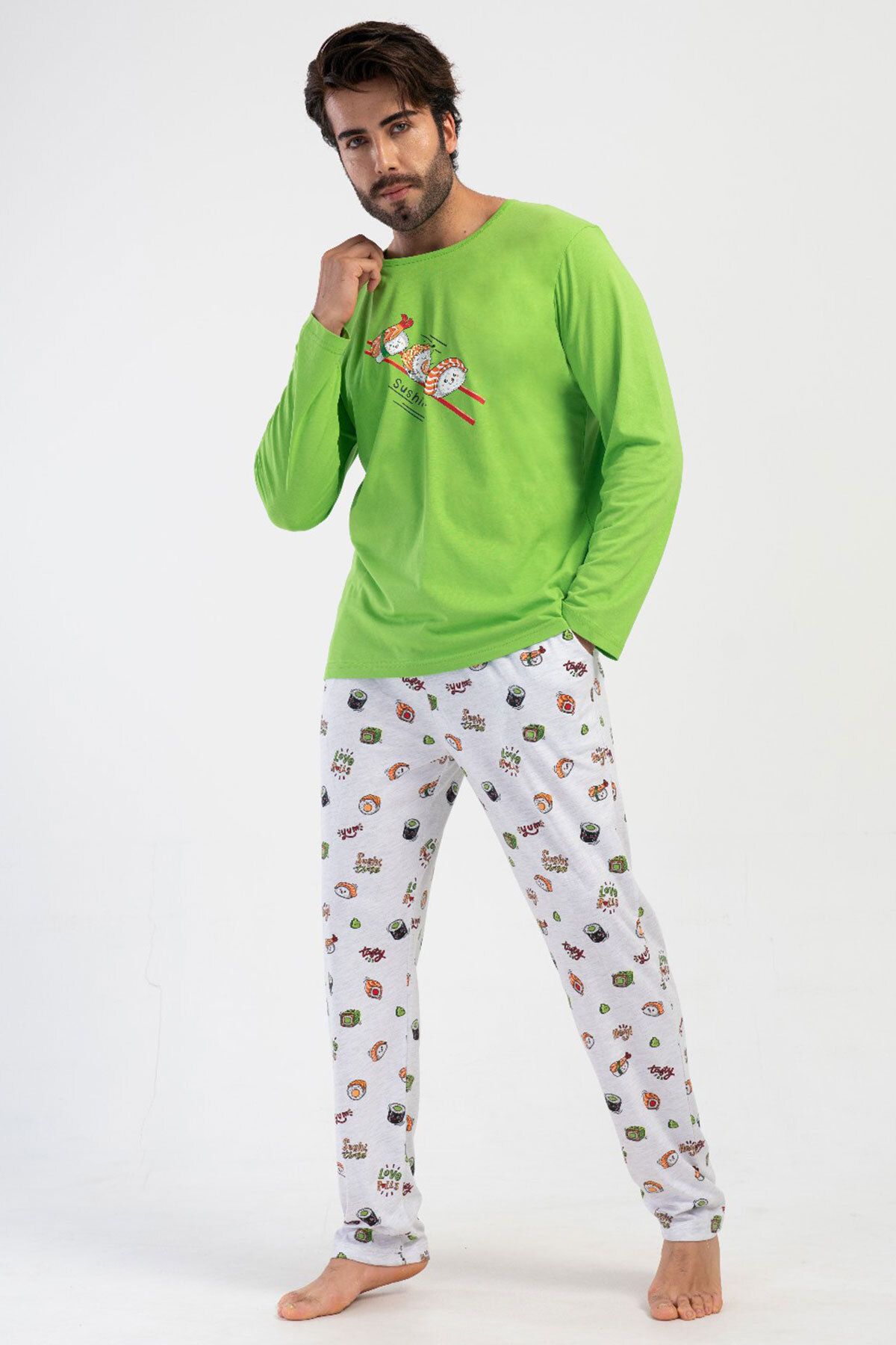 VİENETTA Erkek Uzun Kol Pijama Takım , 405196