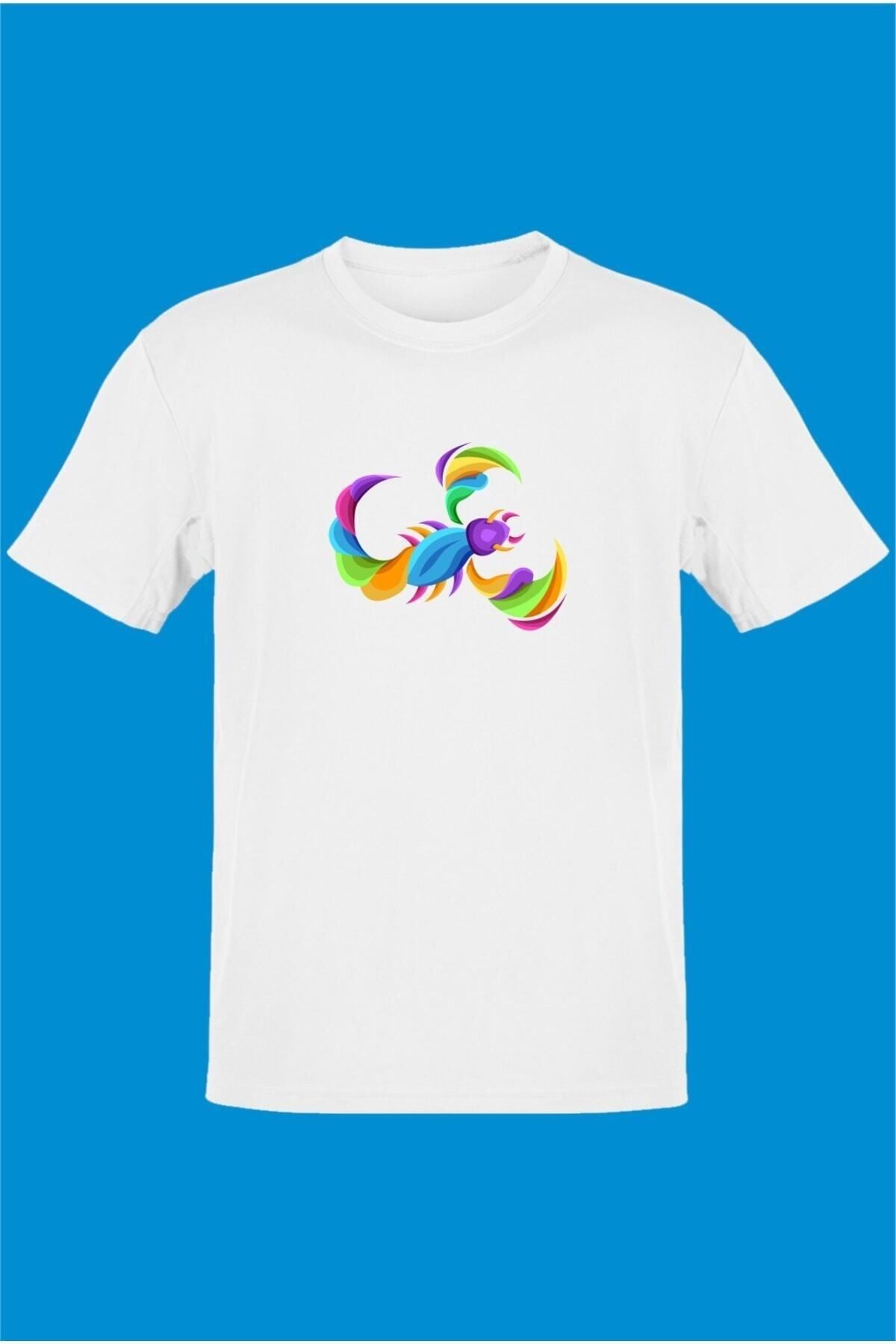 Pisa Art Akrep Burcu Renkli Sembol T-shirt