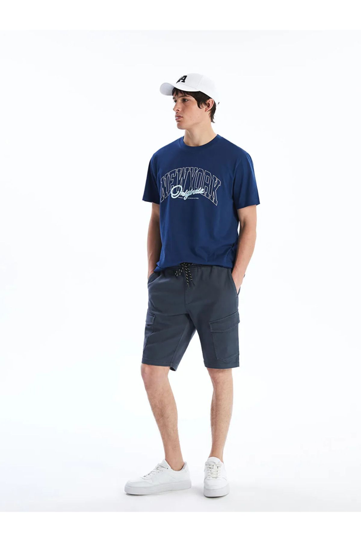 LC Waikiki XSIDE Antrasit Slim Fit Erkek Kargo Şort