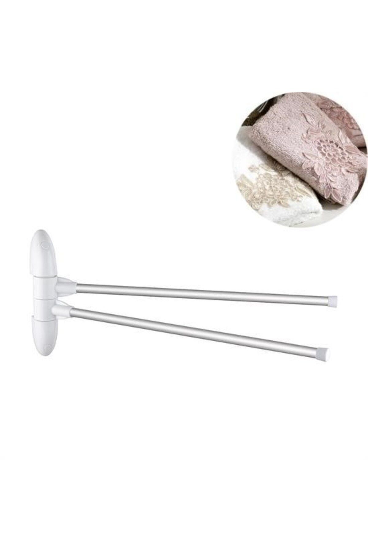 KfksStore Eloksallı 2 Kollu Havlululuk Banyo Duş Havlu Bornoz Askılığı