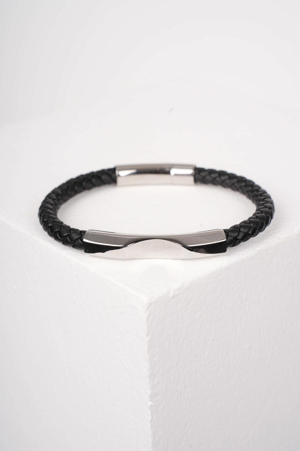 WATCHOFROYAL GRAVE SILVER DERİ BİLEKLİK