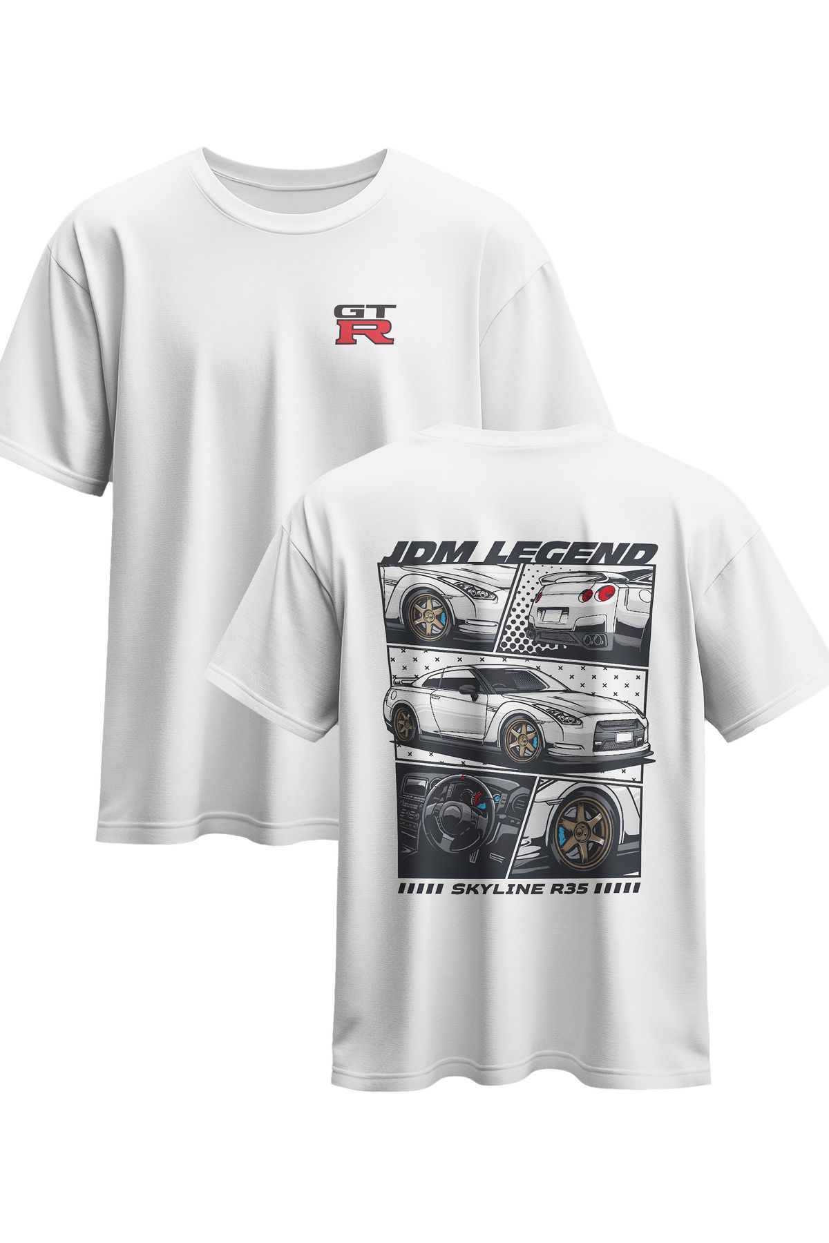 kidzzy SKYLINE R35 baskılı T-shirt