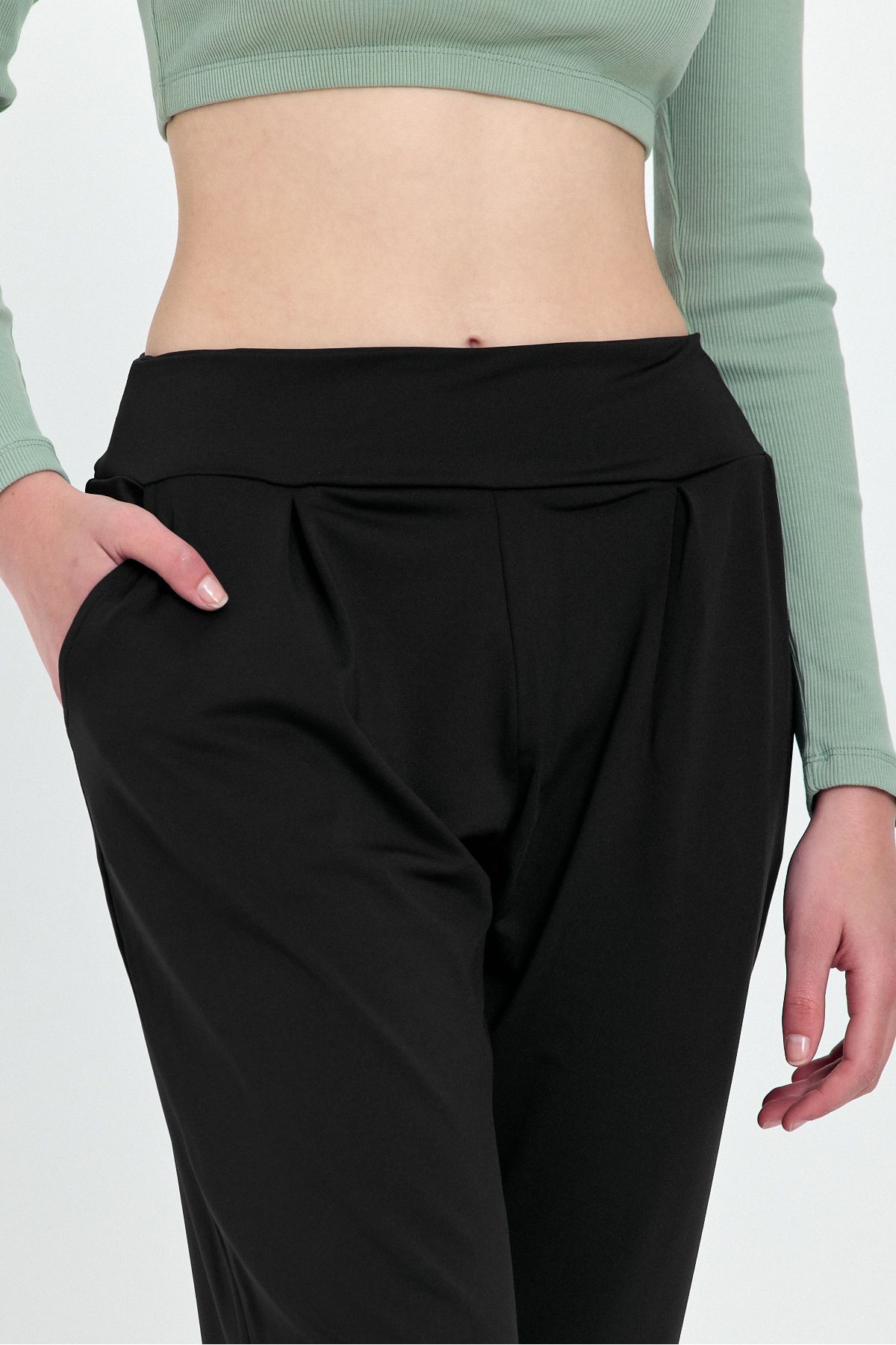 Feel Soil Siyah Yoga Pantolonu