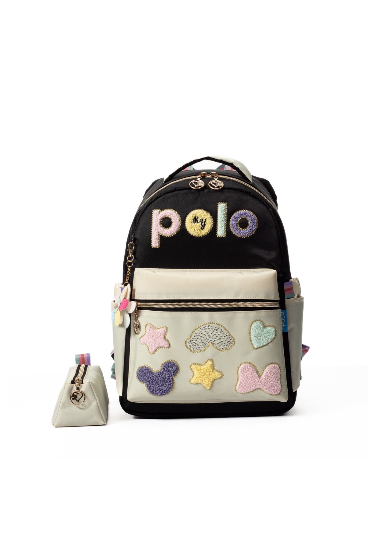 MY POLO Ember Nakış Detaylı Okul Çantası + Kalemlik