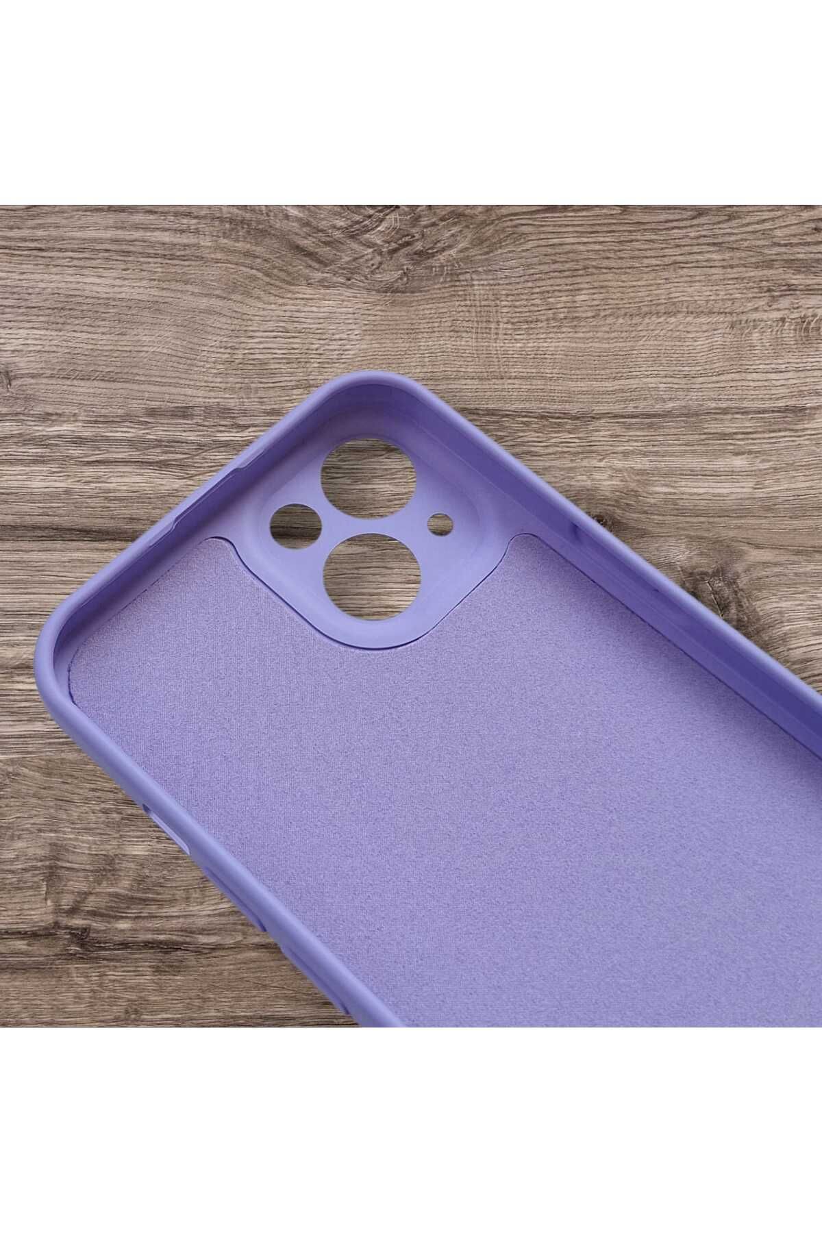 Goktugaksesuar Apple Iphone 13/14 Kadife Destekli Renkli Lüks Silikon Kılıf