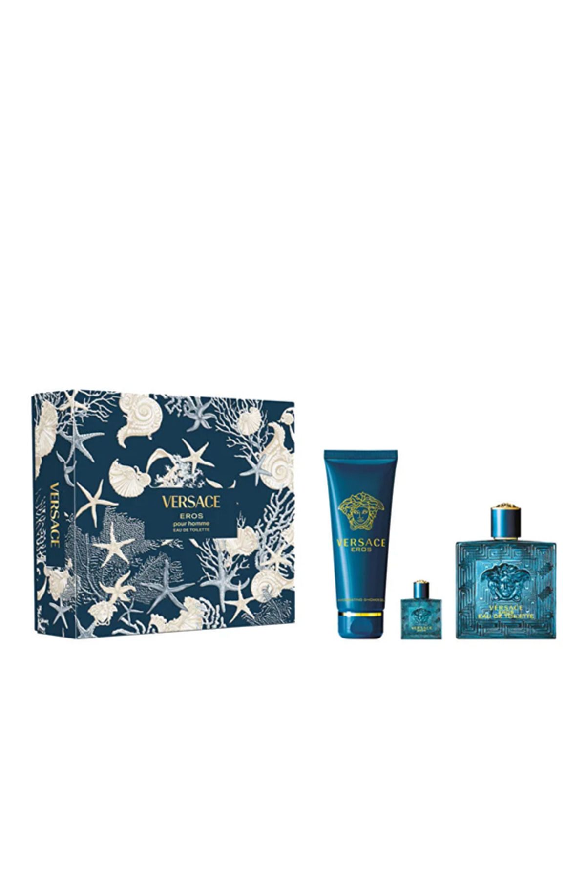 Versace Eros EDT Spring Set 25 100ML Shower Gel 150ML GWP5ML