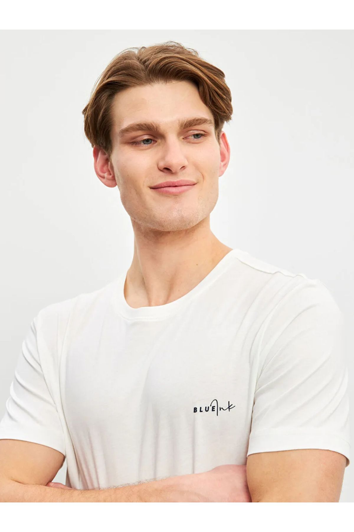 LC Waikiki-Ανδρικές πιτζάμες Ecru Standard Fit T T 4