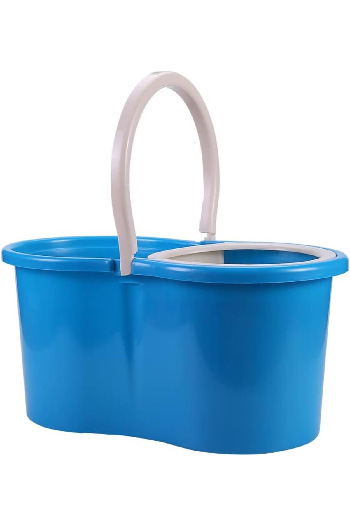مجموعة تنظيف ممسحة ودلو دوار من (أزرق)