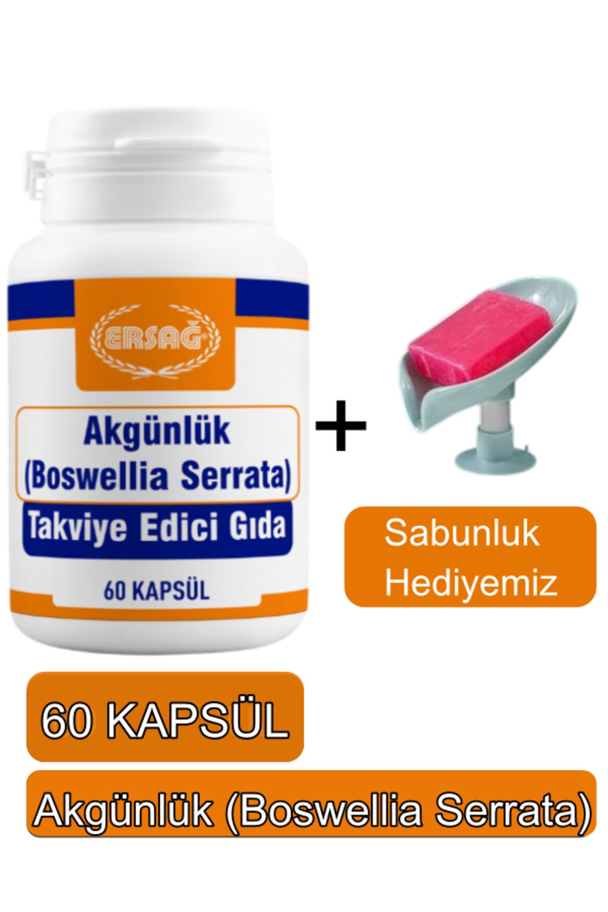 Ersağ Akgünlük (boswellia Serrata) Takviye Edici Gıda - - Sabunluk Hediyemiz 2014-89