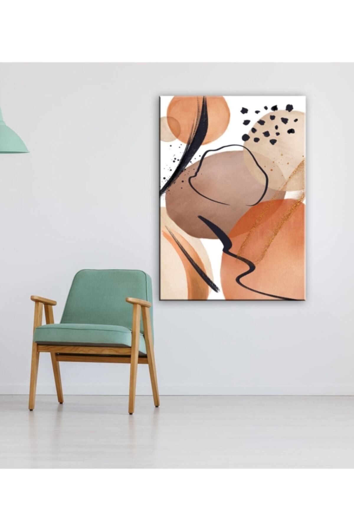 KanvasSepeti Modern Pastel Soyut Dekoratif Kanvas Tablo