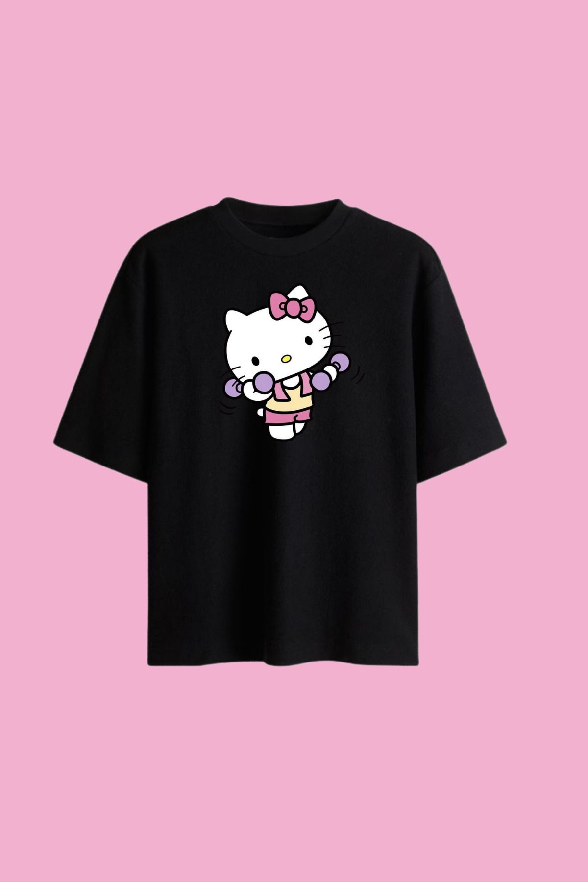 Dupe Design Hello Kitty Gym Baskılı T-shirt