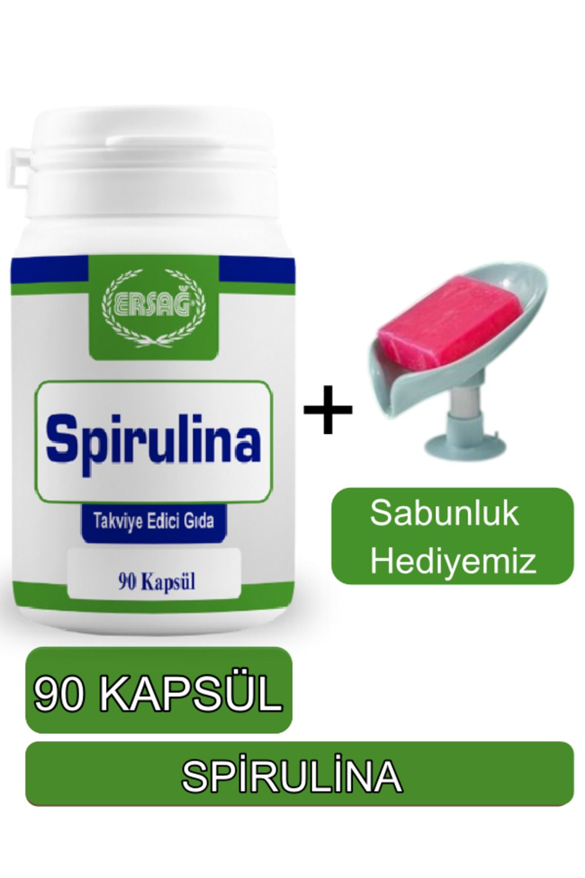 Ersağ Spirulina Takviye Edici Gıda - Sabunluk Hediyemiz 2016-58