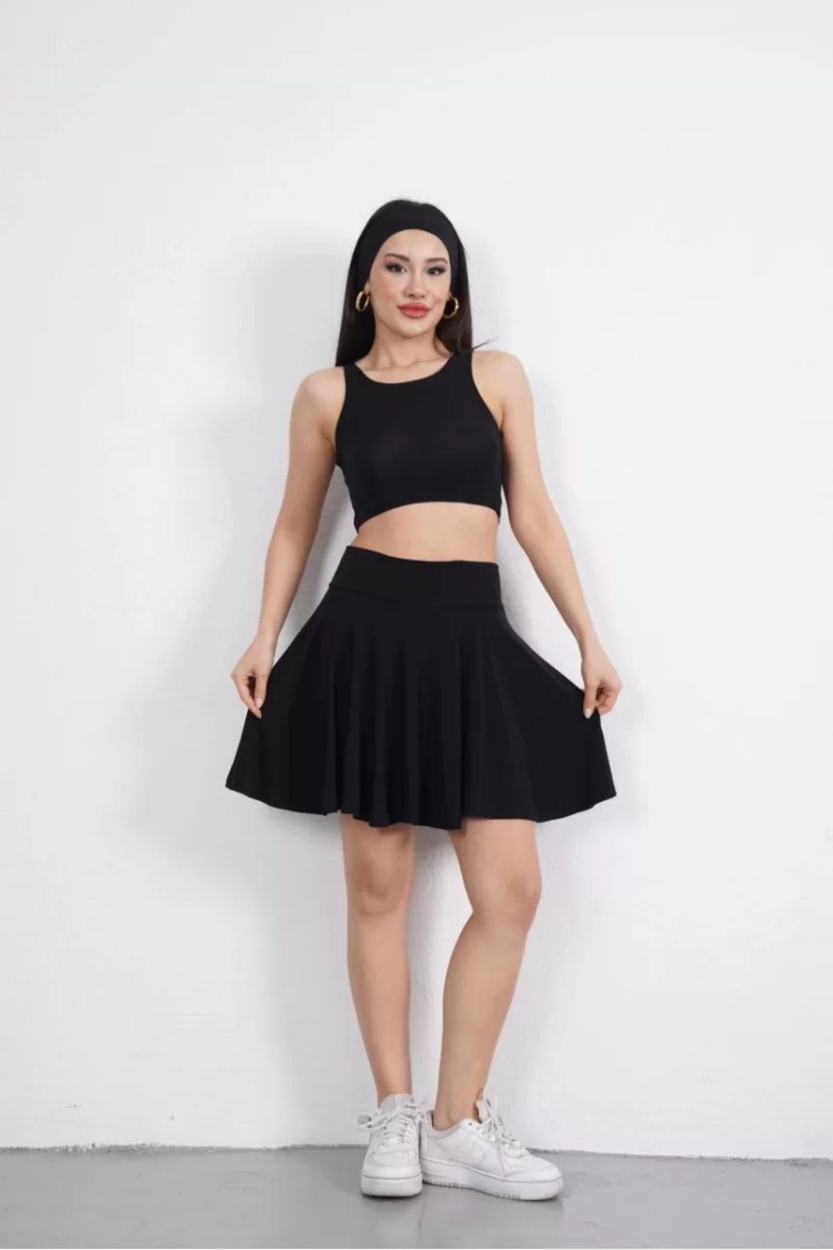 BBbutik Etek ve Crop Alt Üst Takım