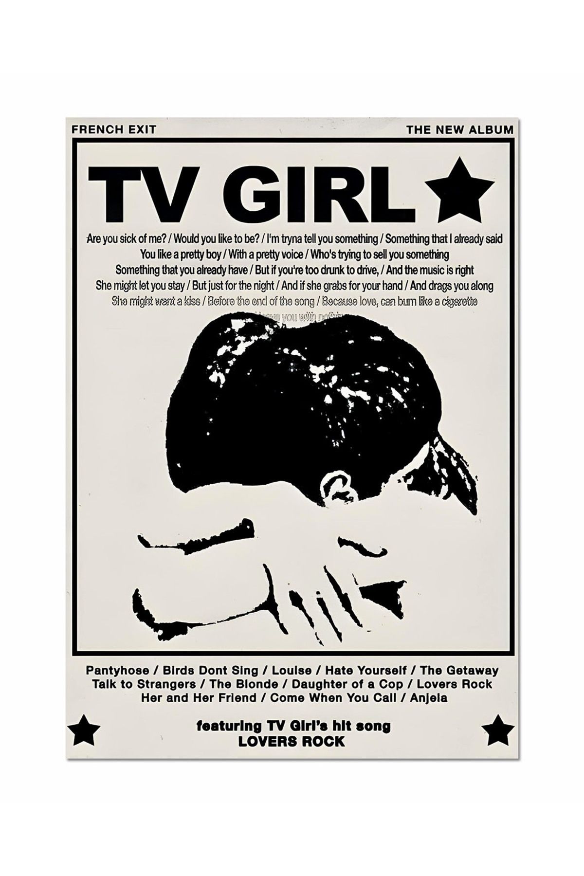 Ayabak Metal Poster TV Girl - Dekoratif Metal Poster - Hediyelik Metal Poster