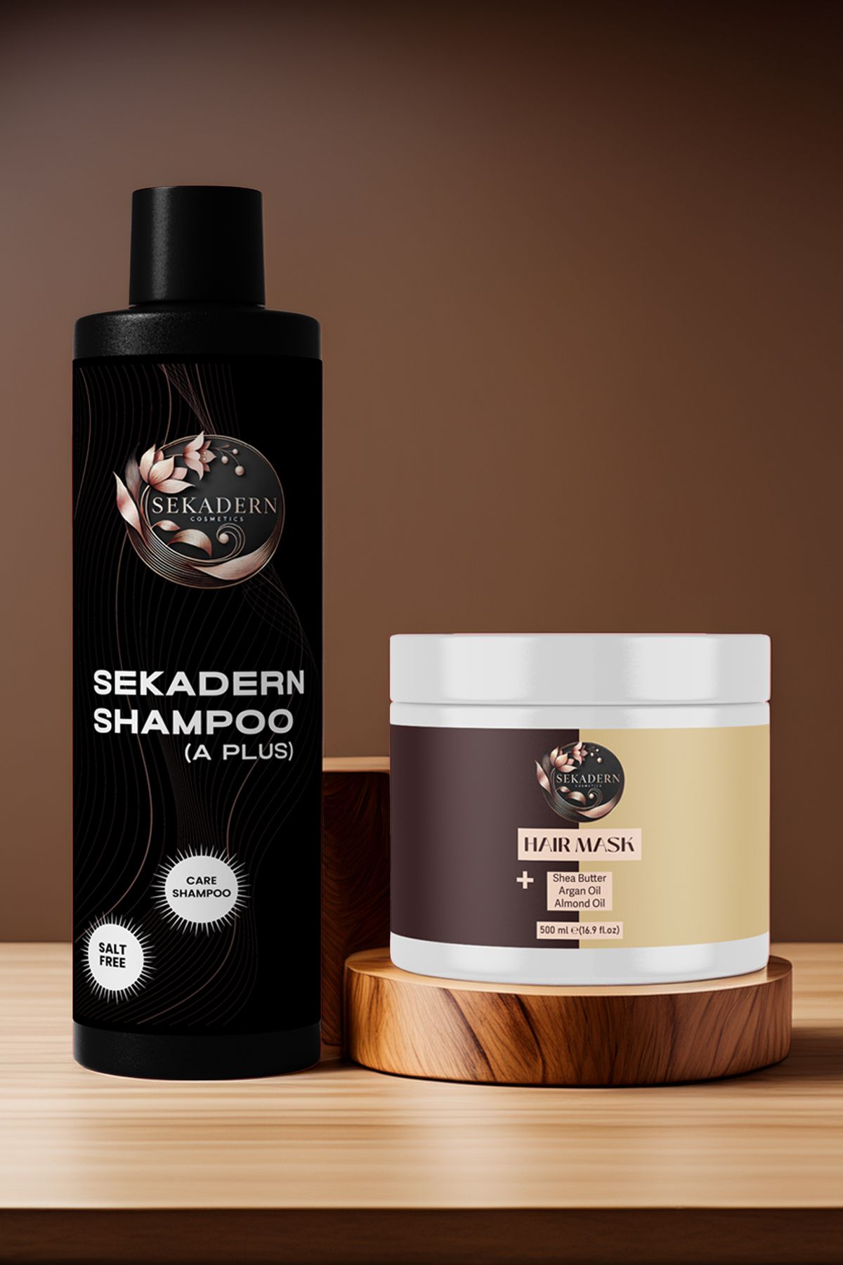 sekadern cosmetics Sekadern 2'si Bir Arada Şampuan-Krem Bakım Seti