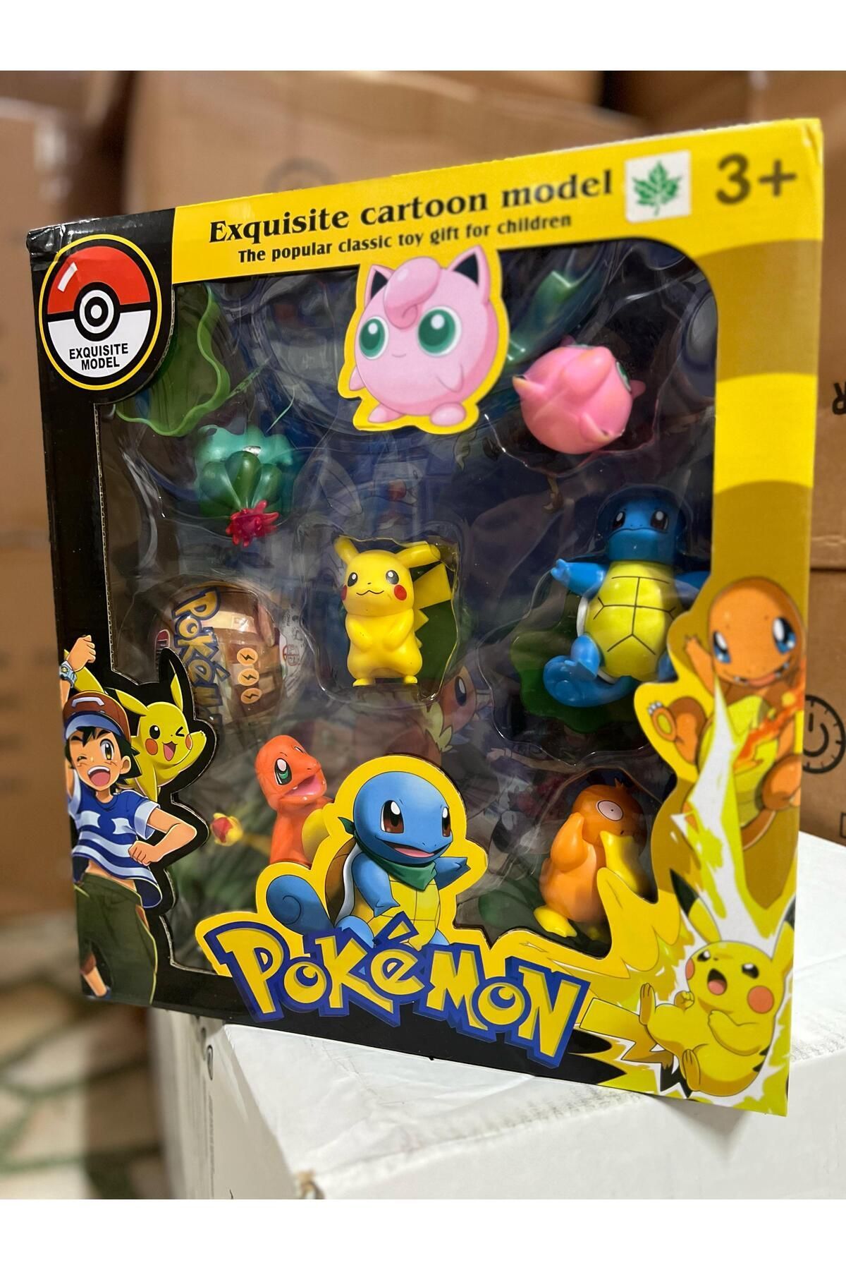 Ailenizin Oyuncakçısı Pokemon 12 Parça Büyük Boy Et Figür Ve Süpriz Top Oyuncak Karakter Seti