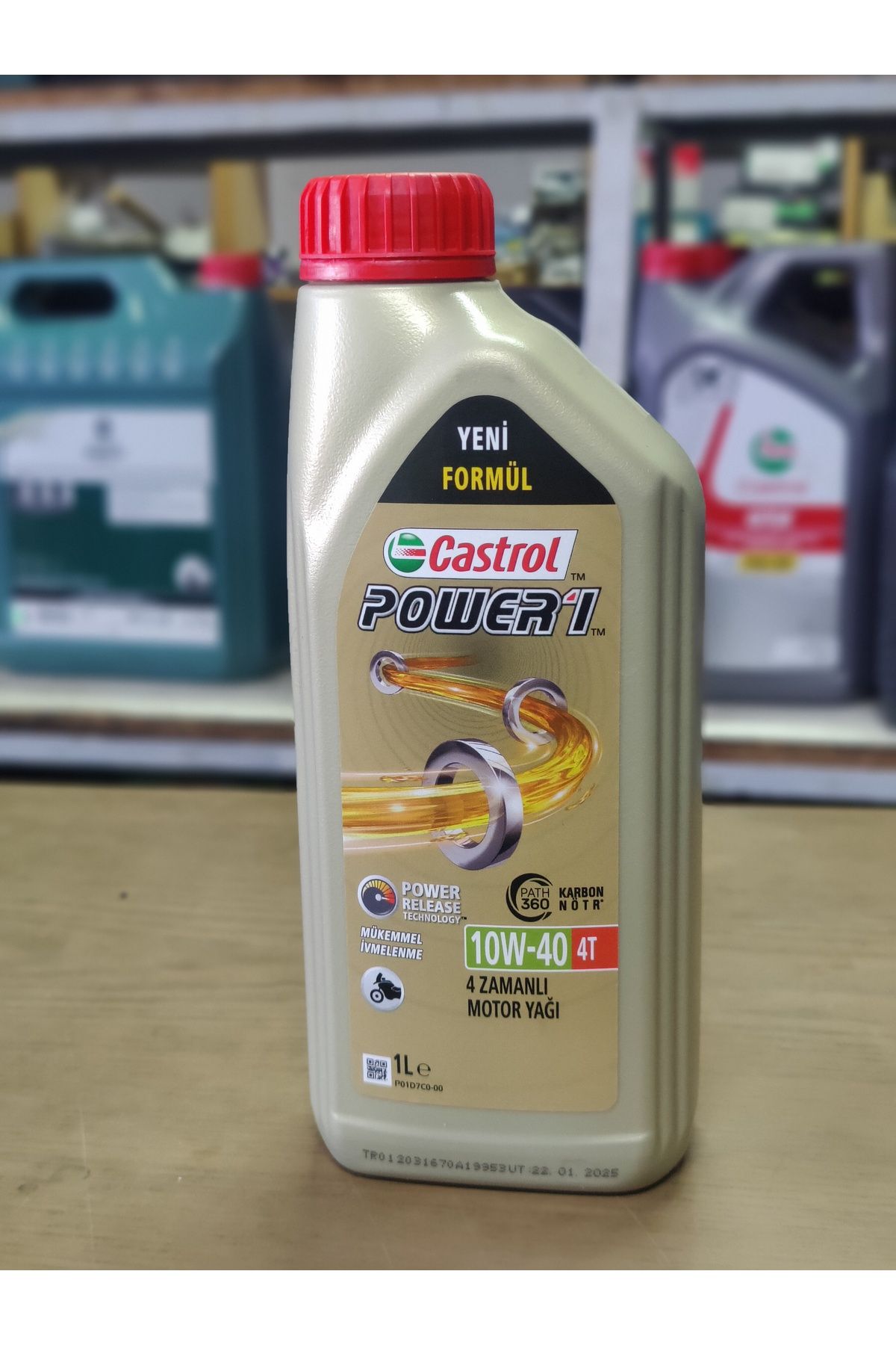 CASTROL power 1 4t 10w40 motorsiklet yağı 1 lt ürün