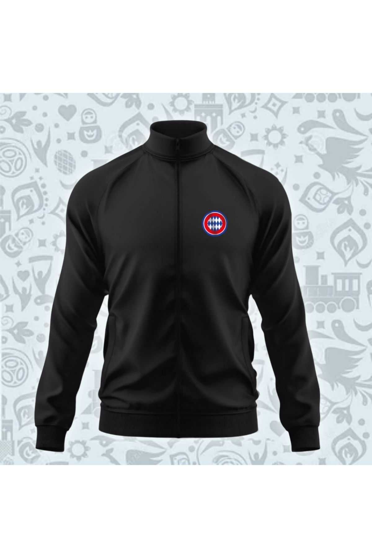SARI ALTERNATIF LOGO DETAYLI DALGIÇ KUMAŞ EŞOFMAN ÜSTÜ