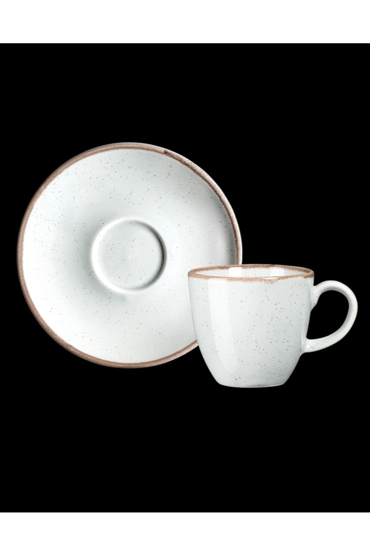 Madame Coco-Monde Set of 2 Coffee Cups |   Sleek and Elegant Design, Porcelain, 90 ml 2
