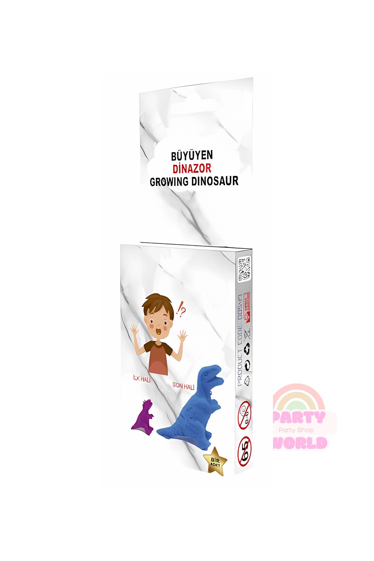 party world Büyüyen Dinozor – Şaka Malzemesi – Suda Büyüyen Sürpriz Oyuncak