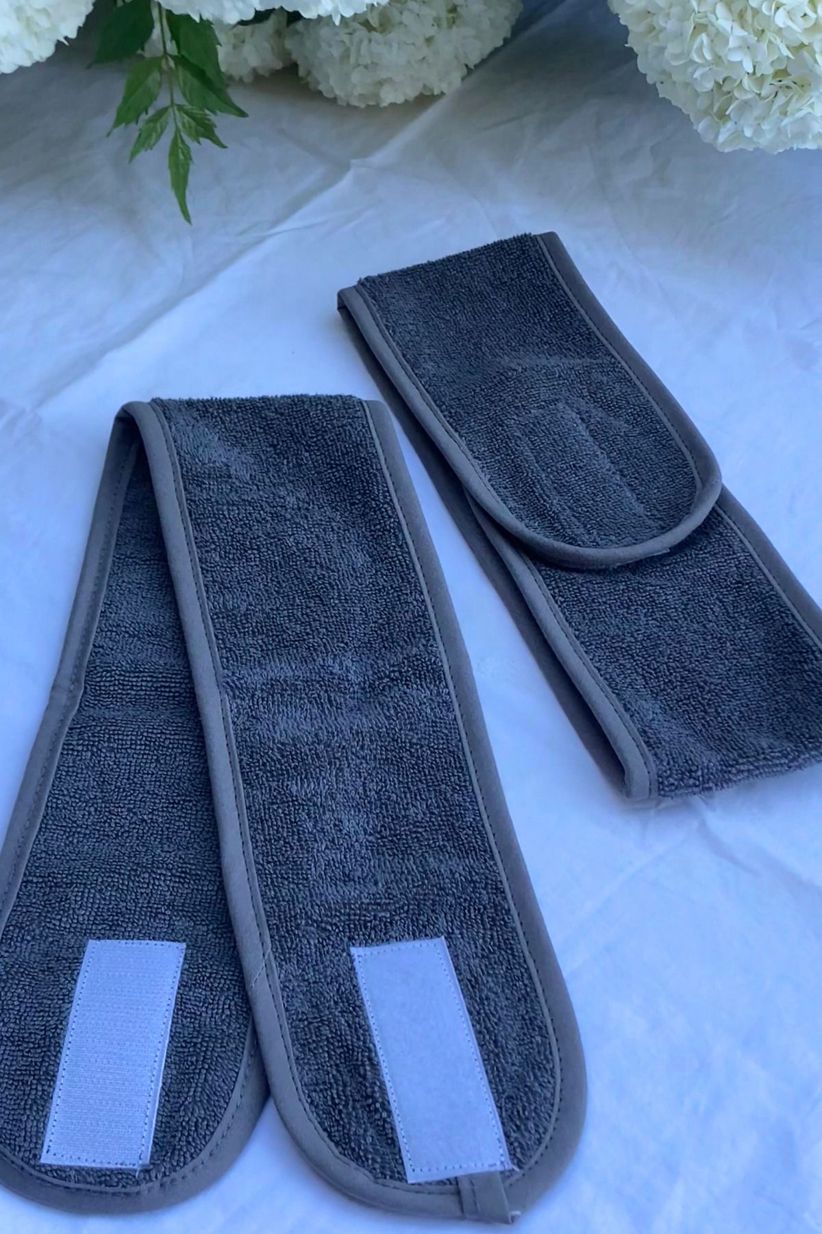 Mokita Home Saç Bandı 2li Set Sporcu Bandana Havlu Kadın & Erkek Makyaj Yoga Spa Cırt Bant Biyeli