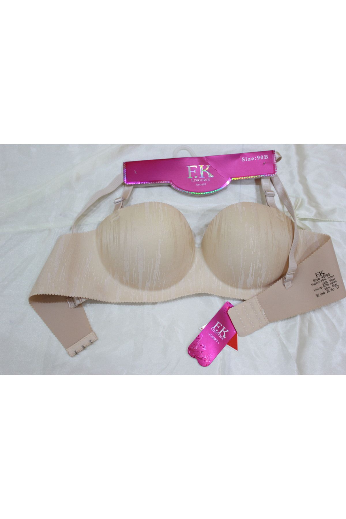 LABELLADONNA F.K LAZER KESİM DOLGULU STRAPLEZ LAZER SÜTYEN
