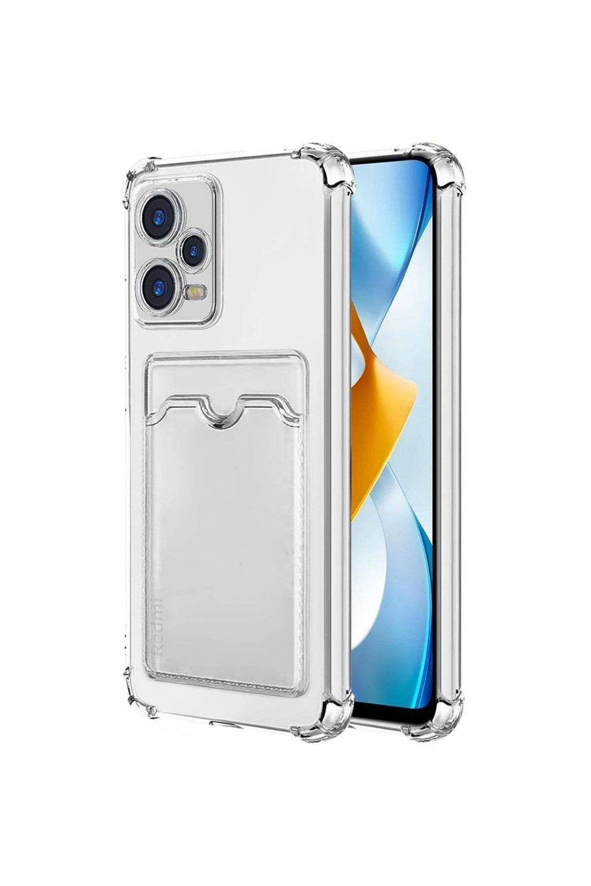 Di Aksesuar Xiaomi Redmi Note 12S Kartlıklı Şeffaf