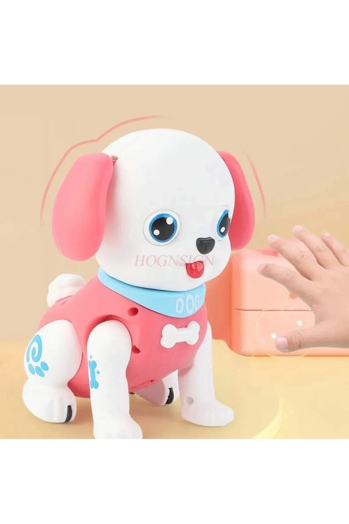 SCOWETTO Robot Köpek Hareketli Müzikli Işıklı Emeklemeye Yardımcı Bebek Oyuncak (TEK ADET FİYATIDIR.) fotoğrafı 4 (önizleme)